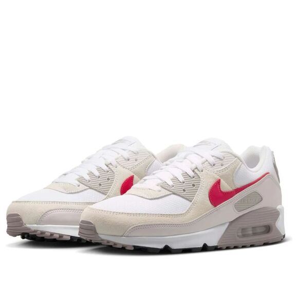 Nike Air Max 90. SIZE 9.5 White College Vast Grey University Red - DM0029-113 - Picture 1 of 8